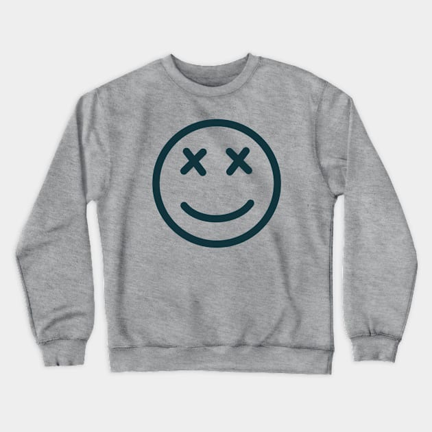 Smiley Face Crewneck Sweatshirt by SkullFern